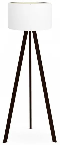 Φωτιστικό Δαπέδου Rosling Mdf/Ύφασμα Pvc Μαύρο-Λευκό 38x38x140 GP029-0001,20 Megapap GP029-0001,20 Μαύρο-Λευκό