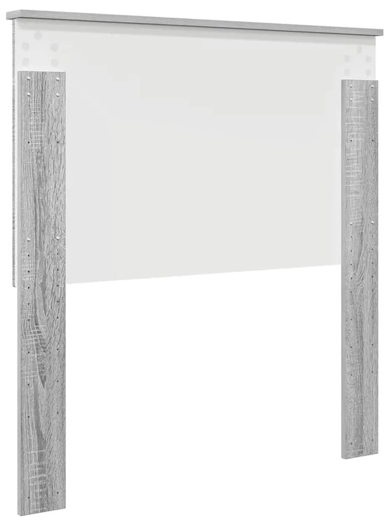 vidaXL Κεφαλάρι με κεφαλάρι Γκρίζο Σονομα 90 cm Επεξεργασμένο ξύλο