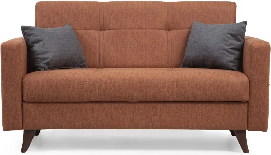 2-Seat Sofa-Bed Polya - Tile Red Tile Red