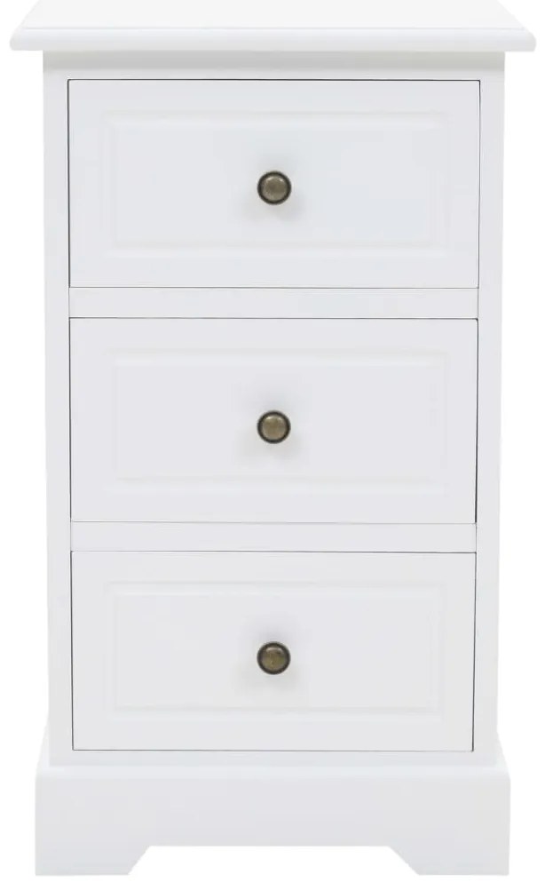 vidaXL Κομοδίνο 35 x 32 x 59 εκ. από MDF και Ξύλο Πεύκου