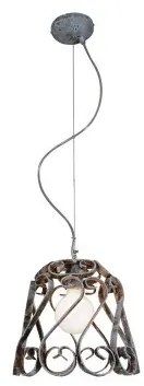 Κρεμαστό Φωτιστικό Οροφής 1xE27 Vintage Φ30cm Lewis Homelighting -77-4011-Σκουριασμένο 77-4011