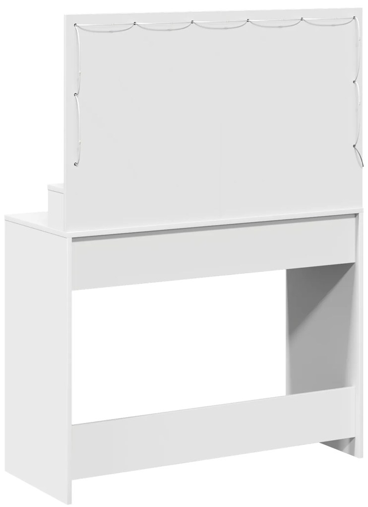 vidaXL Λευκό Μακιγιατοτραπέζι με LED Φώτα - 100x41x135 εκ