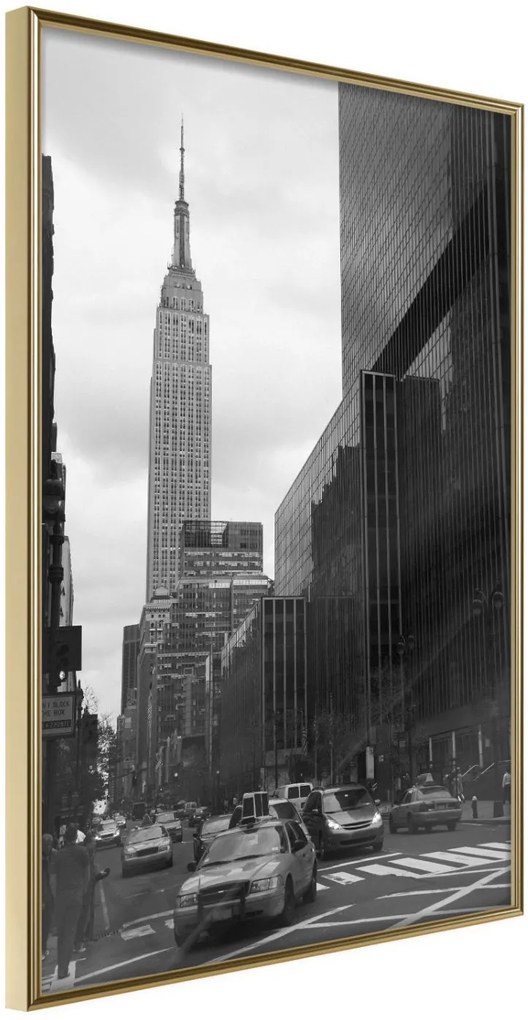 Αφίσα - Empire State Building - 20x30 - Χρυσό - Χωρίς πασπαρτού