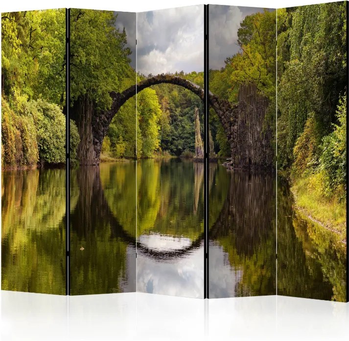 Διαχωριστικό με 5 τμήματα - Devil's Bridge in Kromlau,Germany II [Room Dividers]