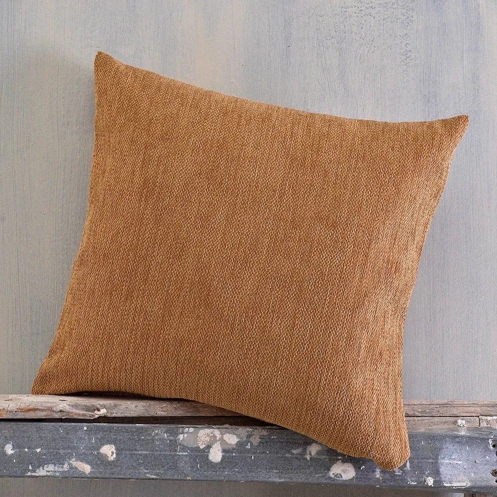 Μαξιλαροθήκη Διακοσμητική Essie Ocher Ρυθμός 40Χ40 Chenille,Cotton,Polyester