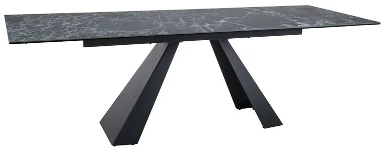 STÓŁ SALVADORE CERAMIC MORSKI VERDE ALPI/ CZARNY MAT (160-240)X90 DIOMMI-80-3796