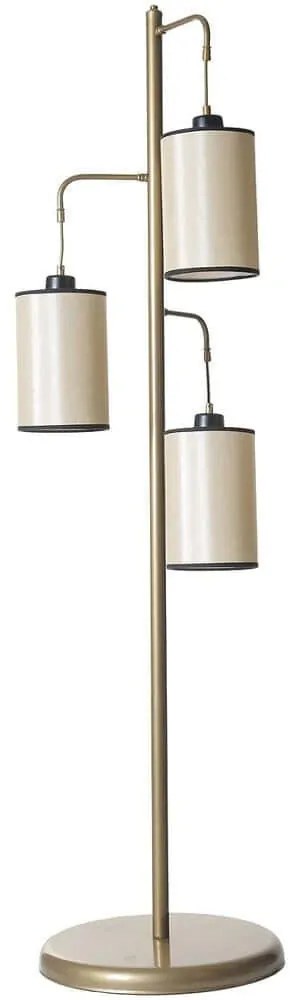 Φωτιστικό Δαπέδου Jozef 534LUN4522 Φ40x150cm 3xE27 40W Cream-Gold Opviq