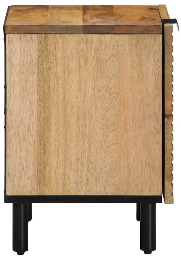 vidaXL Κομοδίνα 2 τεμάχια καφέ 40x33x46 cm από μασίφ ξύλο Mango