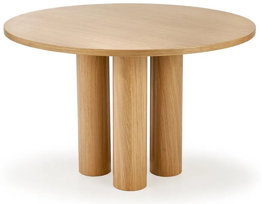 Τραπέζι Houston 1404, Δρυς, 77cm, 40 kg, Ινοσανίδες μέσης πυκνότητας, Φυσικό ξύλο καπλαμά | Epipla1.gr