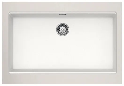 Schock Cristalite Manhattan Superwhite Υποκαθήμενος Νεροχύτης 75x45,6cm