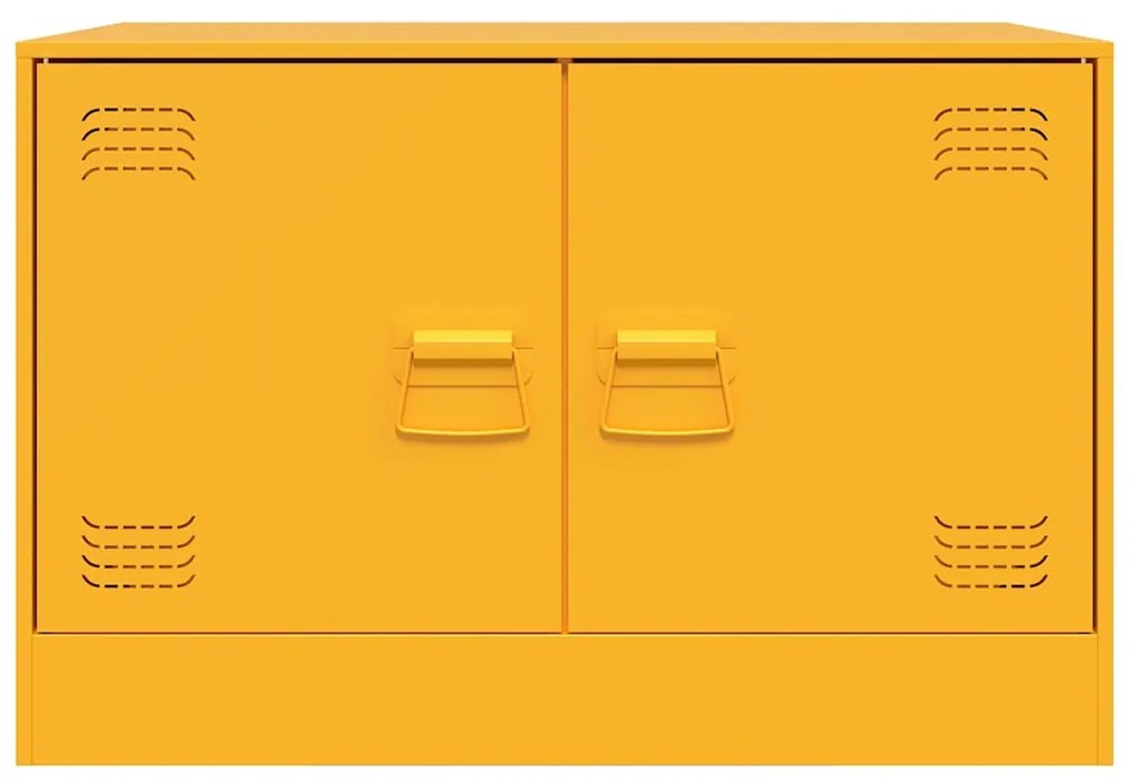 vidaXL Έπιπλο Τηλεόρασης Μουσταρδί Κίτρινο 67x39x44 εκ. από Ατσάλι