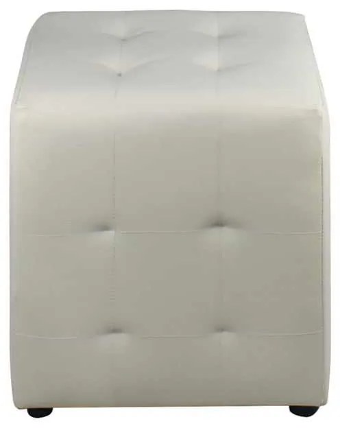 Σκαμπώ Cony PU Εκρού 37x37x42cm
