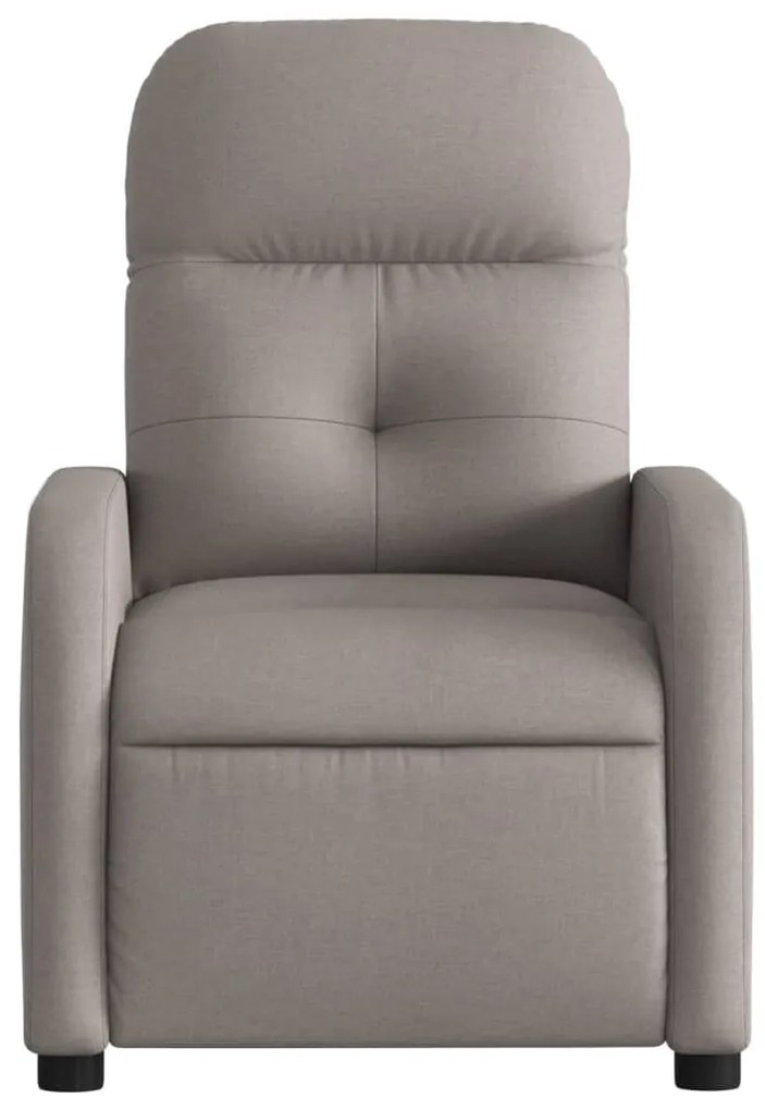 vidaXL Πολυθρόνα Ανακλινόμενη Taupe Υφασμάτινη