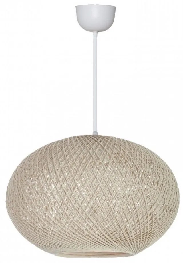 Φωτιστικό Οροφής Gibson 123799 E27 40x21x70cm Beige Megapap Rope