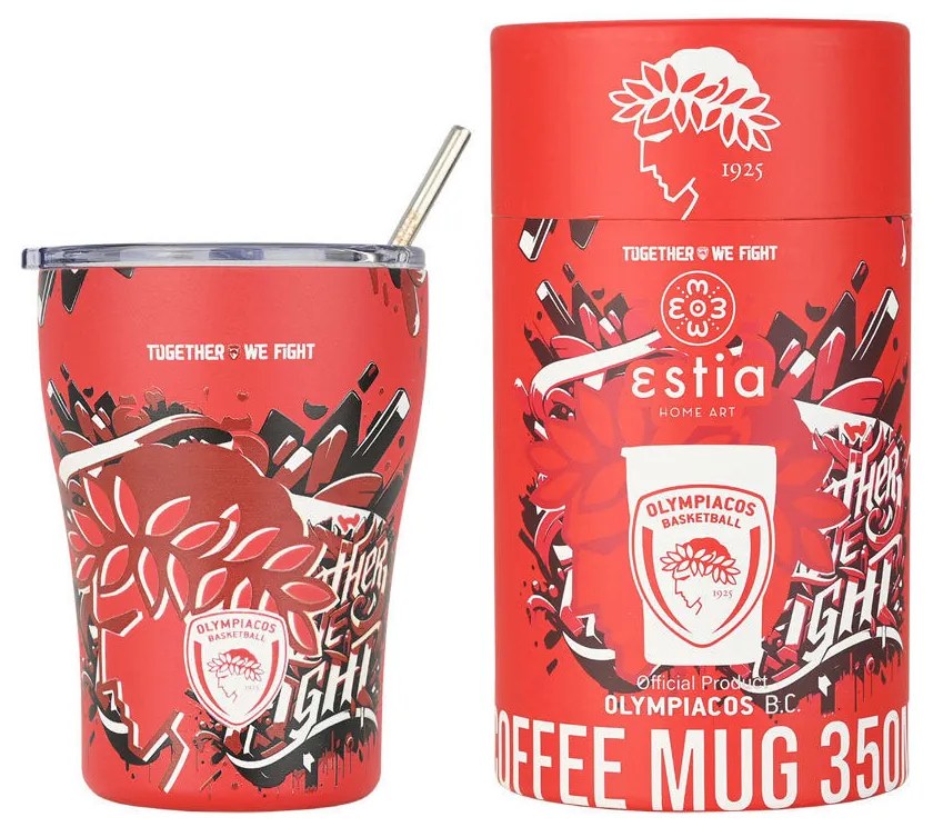 Ποτήρι Θερμός 350ml Estia Olympiacos B.C. Edition Together We Fight 00-27223