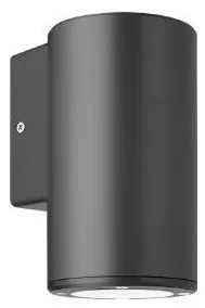 Απλίκα Τοίχου Στρογγυλή GU10 9W IP65 Πλαστικό Φ9 Up&amp;Down ΦOS_ME-21-0203-19-Ανθρακί 21-0203-19