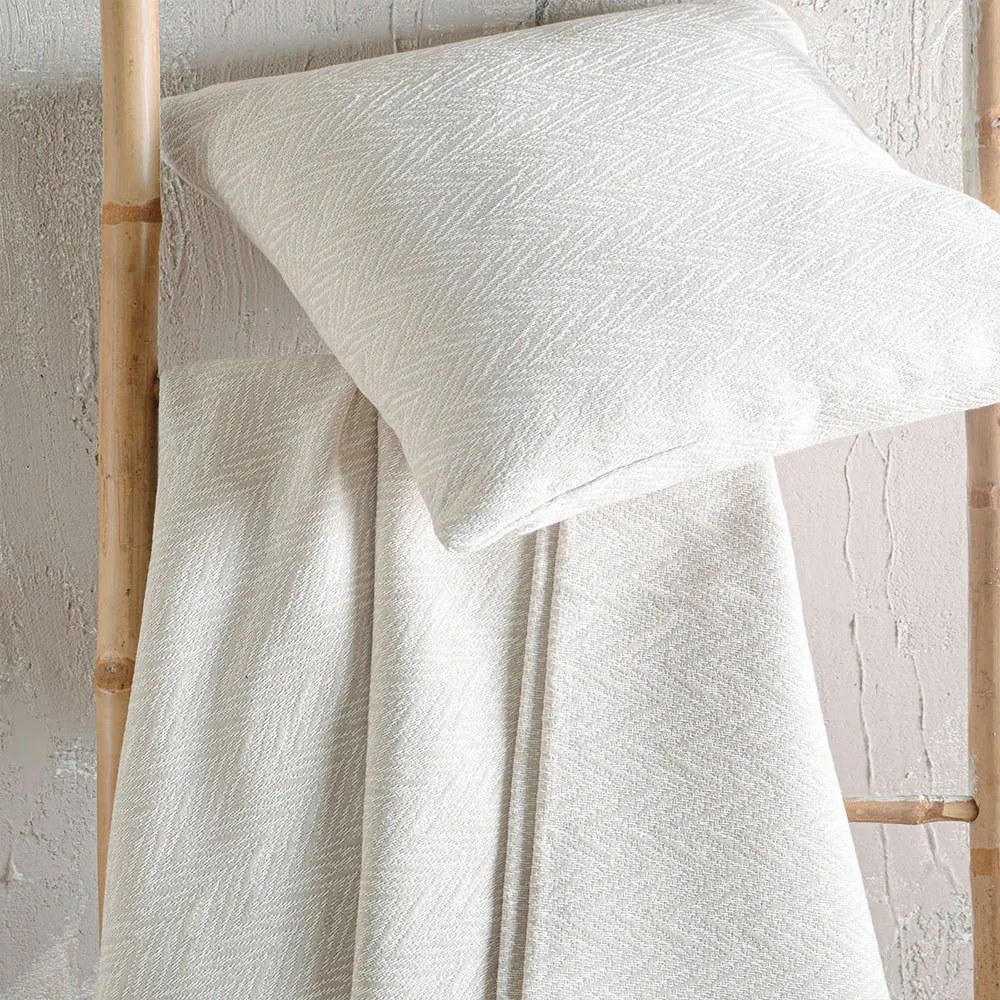 Μαξιλαροθήκη Διακοσμητική Bosphore Ecru Ρυθμός 40Χ40 Cotton-Polyester