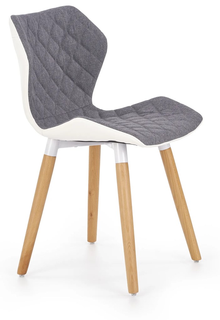 60-20983 K277 chair, color: grey / white DIOMMI V-CH-K/277-KR-POPIEL, 1 Τεμάχιο