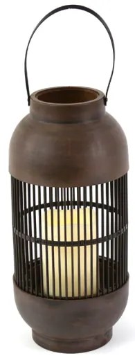 Επιτραπέζιο Φωτιστικό Κερί-Φανάρι IP44 LED 0,06W On–Off NOUGAT Καφέ F0711110 ACA-F0711110-Καφέ F0711110
