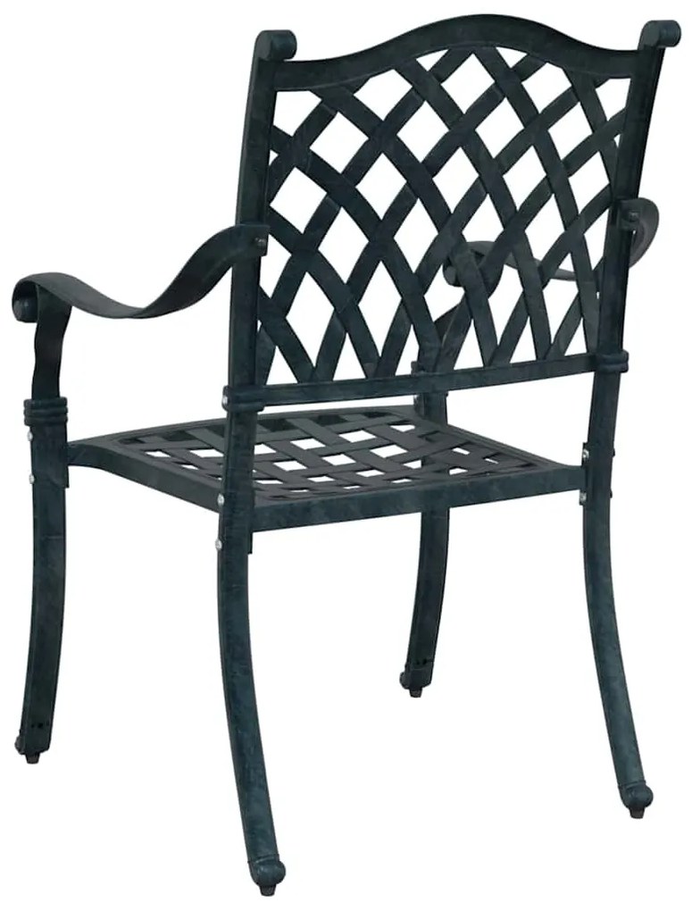 vidaXL Καρέκλα Κήπου 2 pcs Πράσινο 55 x 56.5 x 91εκ Αλουμίνιο