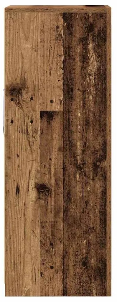 vidaXL Πλευρικό Τραπέζι LED Καφέ 41 x 37 x 100 εκ Επεξεργασμένο ξύλο