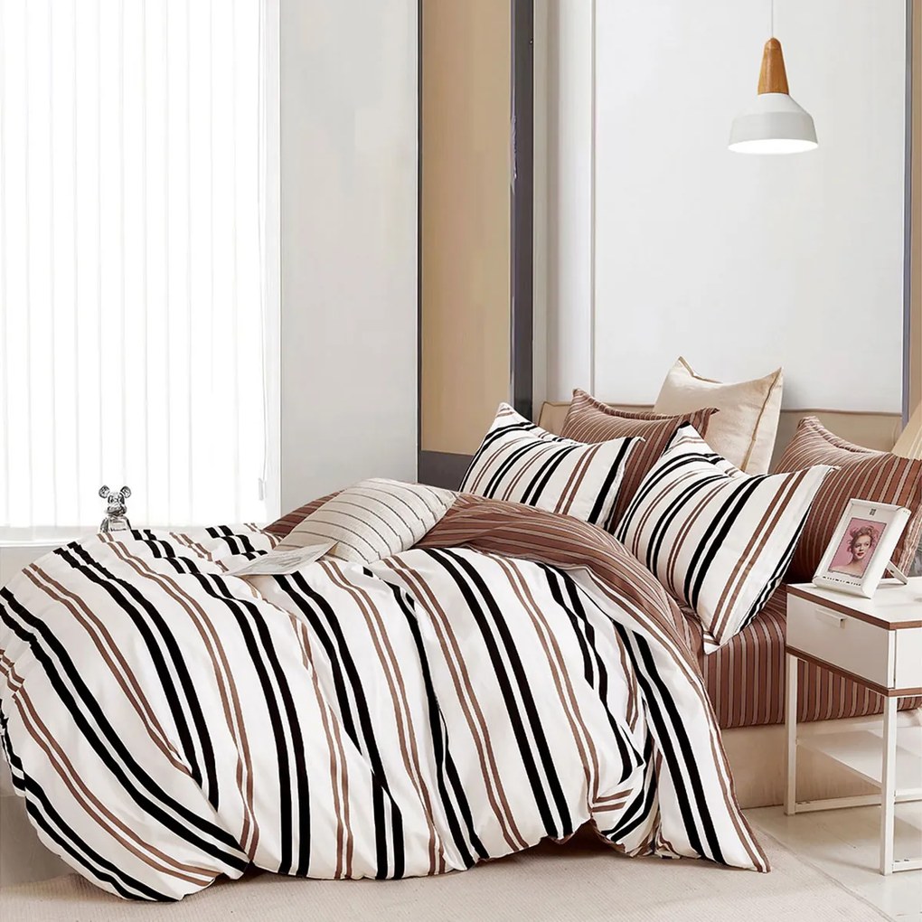 Παπλωματοθήκη Υπέρδιπλη (Σετ 220x240) 2 Όψεων Melinen Prime Line Silas