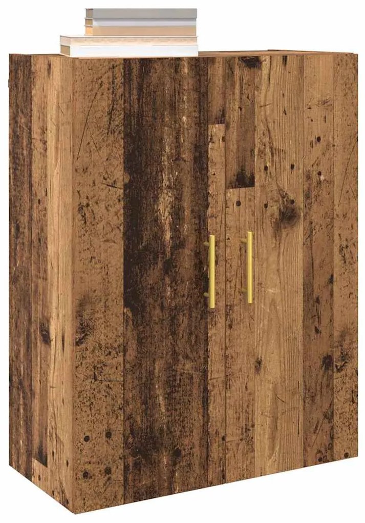 vidaXL Ντουλάπια Τοίχου 2 pcs Παλαιό ξύλο 69.5 x 34 x 90 εκ.
