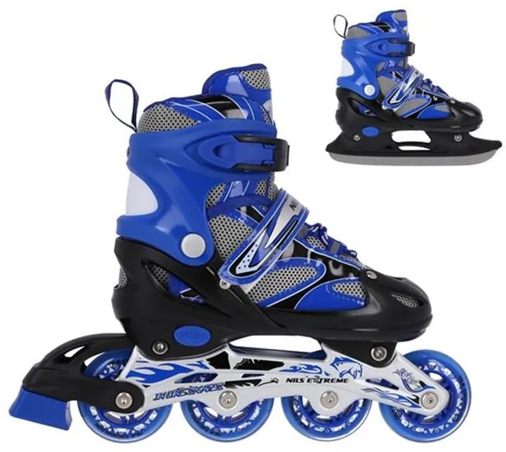 Αυξομειούμενα Roller NH18366 2 ΣΕ 1 Μπλε Medium(35-38) IN-LINE SKATES/HOCKEY ICE SKATES
