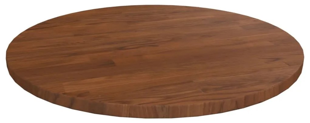 vidaXL Επιφάνεια Τραπεζιού Στρογγυλή Σκ. Καφέ Ø40x1,5 εκ. Ξύλο Δρυς