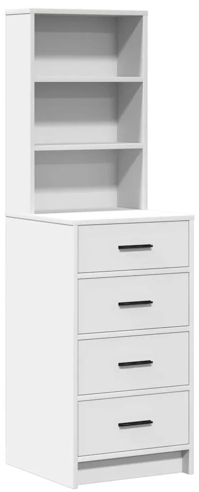 vidaXL Τραπέζι περιποίησης με συρτάρι 2 pcs Λευκό 50 x 41 x 135 εκ