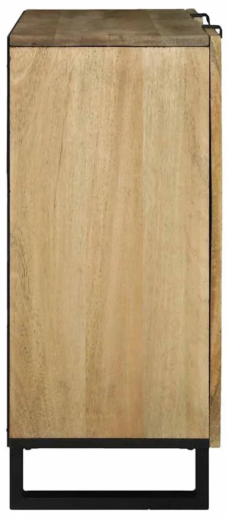 vidaXL Πλαϊνό Γραφείο Καφέ 90 x 33 x 75 εκ Μασίφ ξύλο μάνγκο
