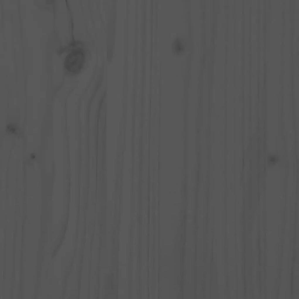 Ζαρντινιέρα Γκρι 40 x 40 x 39 εκ. από Μασίφ Ξύλο Πεύκου - Γκρι