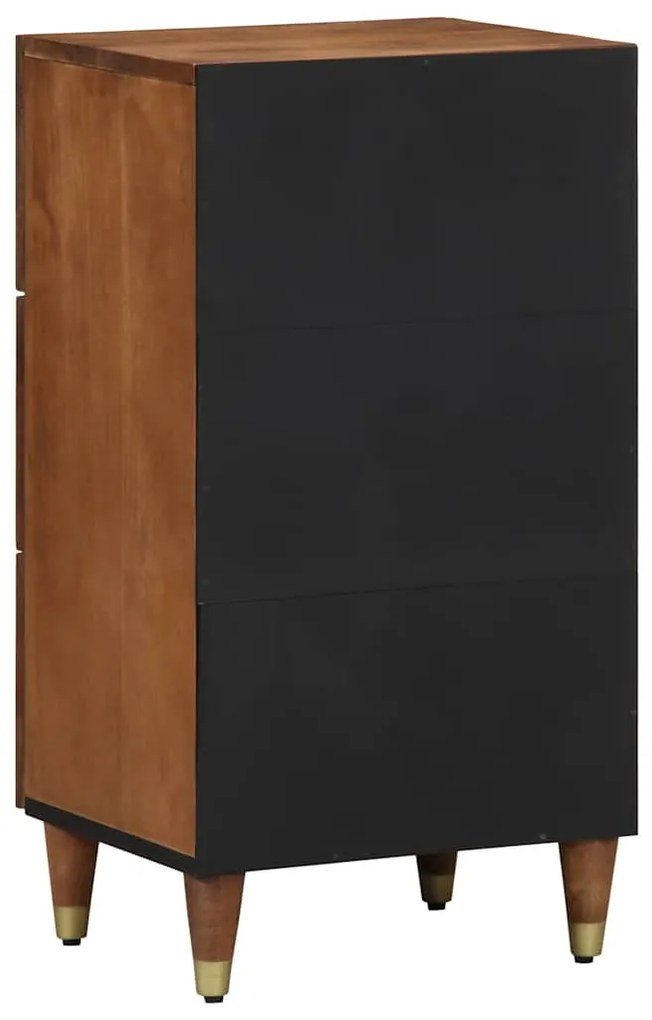 vidaXL Πλαϊνή Ντουλάπα Καφέ 40 x 33.5 x 75 εκ Μασίφ ξύλο μάνγκο