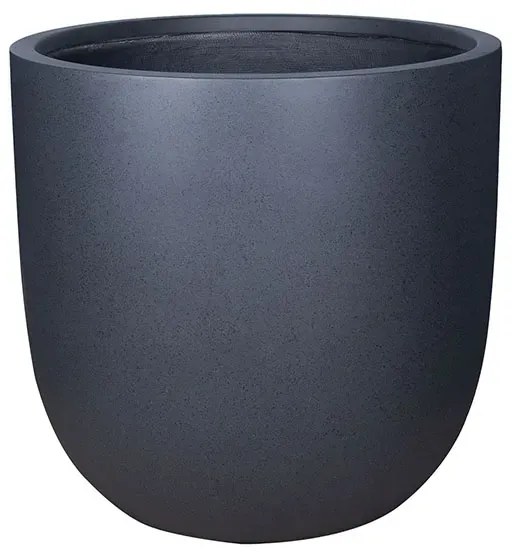 MarHome ΚΑΣΠΩ FIBERCLAY 4XLARGE ΜΑΥΡΟ ΣΤΡΟΓΓΥΛΟ - Φ75x72.5cm 06-94797-4XL