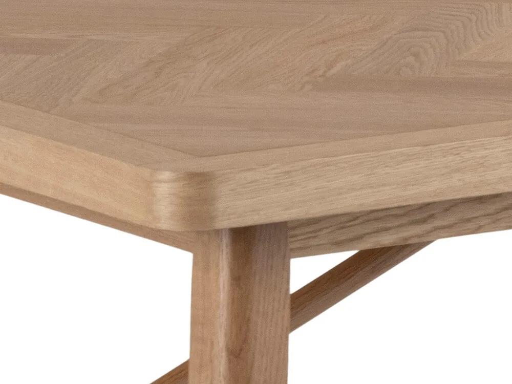 Τραπέζι Oakland 587, Δρυς, 75x100x200cm, 54 kg, Φυσικό ξύλο καπλαμά, Ινοσανίδες μέσης πυκνότητας, Ξύλο | Epipla1.gr