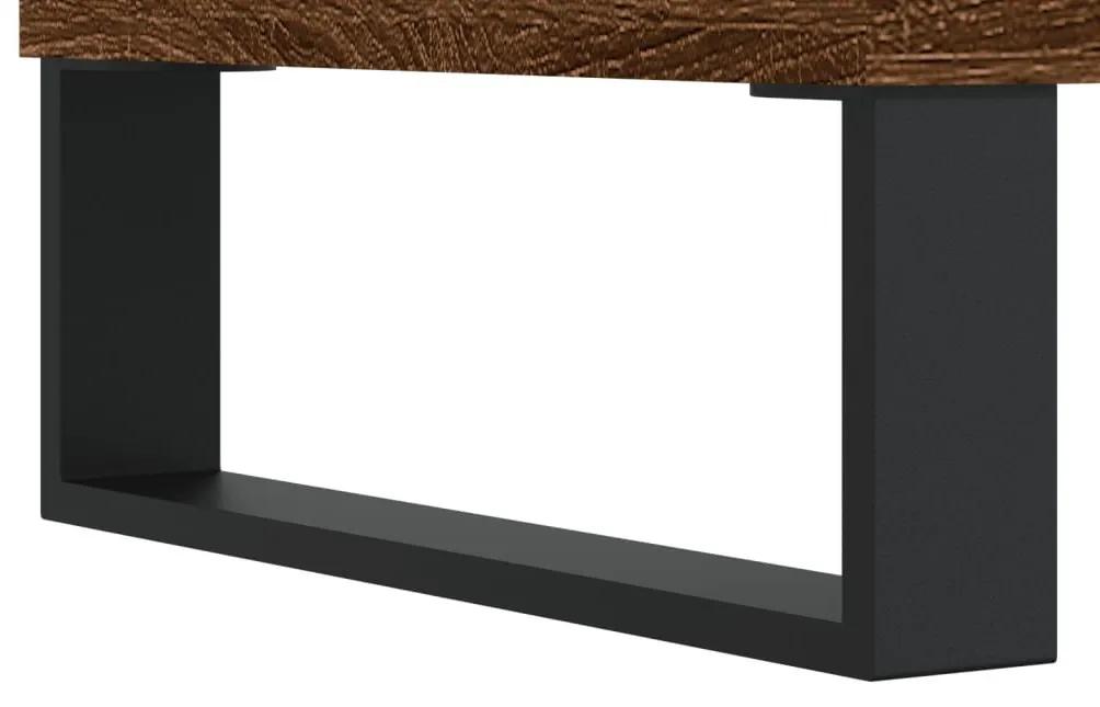 Έπιπλο Τηλεόρασης Καφέ Δρυς 102 x 36 x 50 εκ. από Επεξεργ. Ξύλο - Καφέ