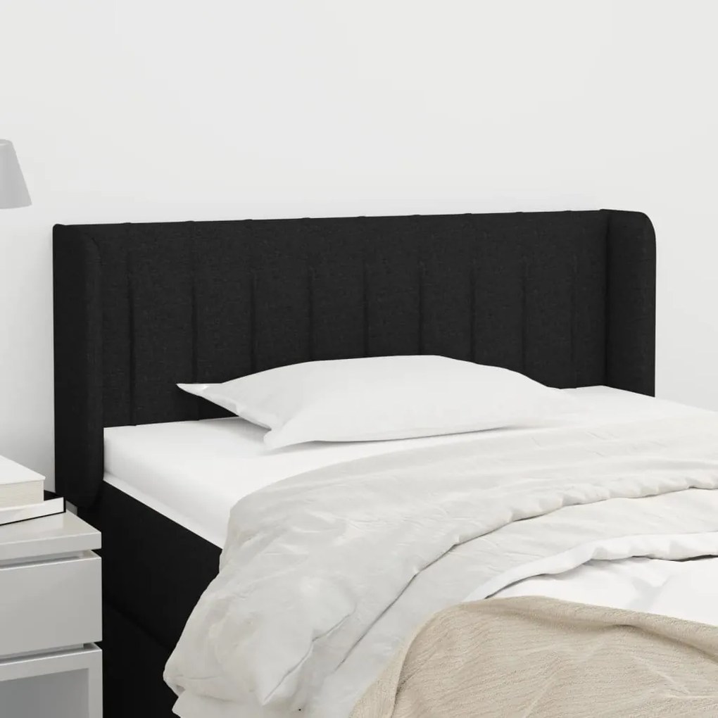 vidaXL Κεφαλάρι με Πτερύγια Μαύρο 103x16x78/88 εκ. Υφασμάτινο