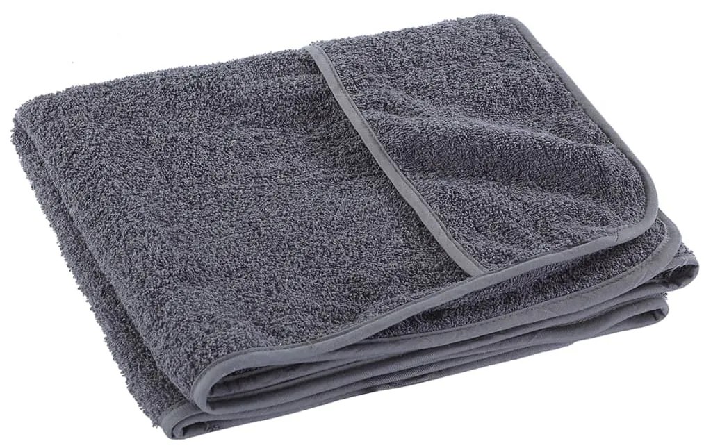 vidaXL Πετσέτες Θαλάσσης 4 τεμ. Ανθρακί 60 x 135 εκ. Ύφασμα 400 GSM