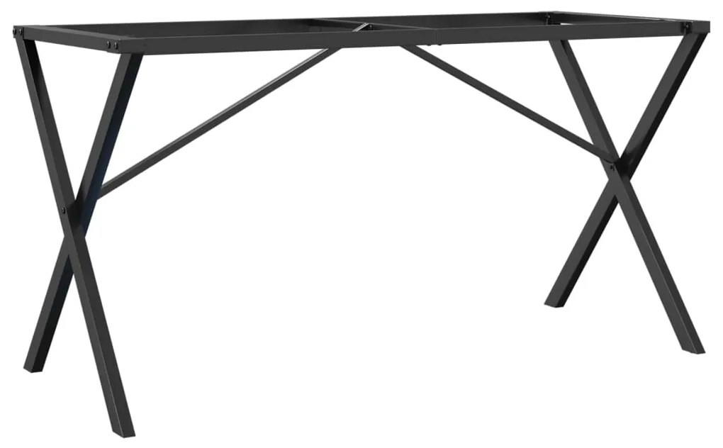 vidaXL Πόδια Τραπεζαρίας σε Σχήμα «X» 140x60x73 εκ. Ατσάλι