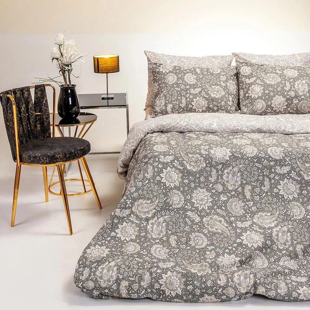 Σεντόνια Μονά (Σετ) Melinen Casual Line Lora Grey Γκρι ΧΩΡΙΣ ΛΑΣΤΙΧΟ 170x270