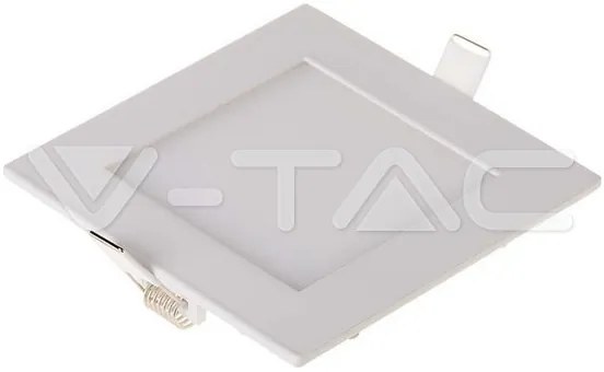 V-TAC LED mini panel χωνευτό 6400K ψυχρό λευκό τετράγωνο