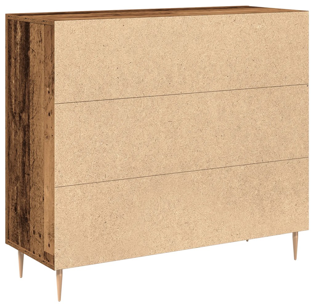 vidaXL Μπουφές σε Παλιό Ξύλο, 90x34x80 εκ, Φτιαγμένος από Μηχανικά Ξύλα
