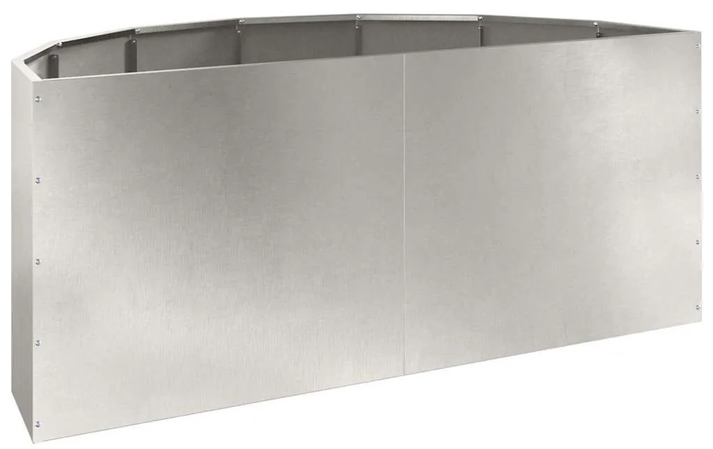 vidaXL Γλάστρα Ασημί 120 x 60 x 50 εκ. Ανοξείδωτο ατσάλι