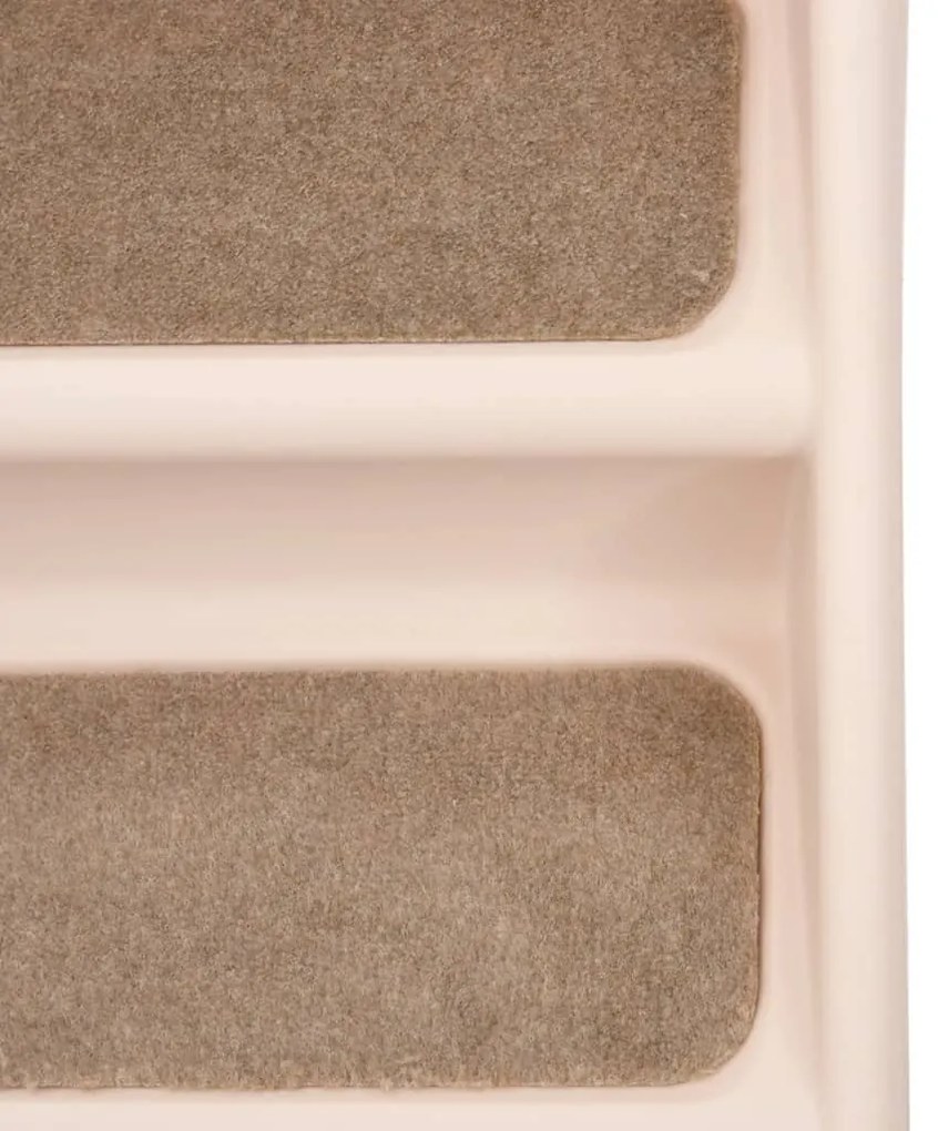 vidaXL Σκαλάκια για Σκύλους Πτυσσόμενα Κρεμ 62 x 40 x 49,5 εκ.