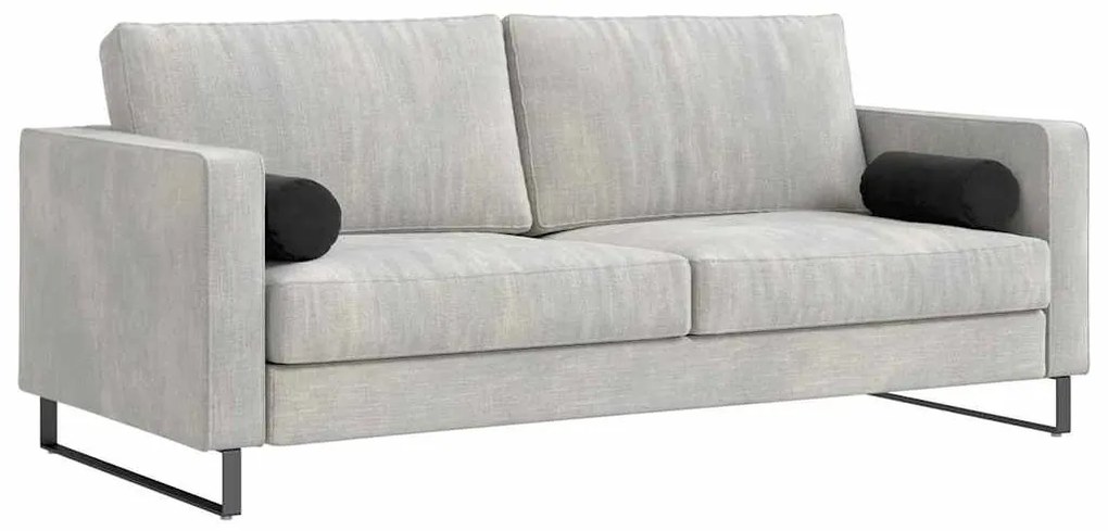 vidaXL Μαξιλάρια Στήριγμα 2 pcs Μαύρο Ø 15 x 40 εκ