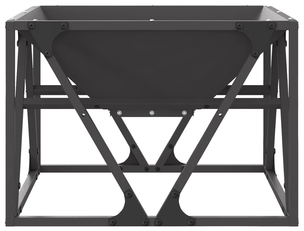 vidaXL Σόμπα φωτιάς Τετράγωνη Μαύρη 50x50x35 εκ Ατσάλι