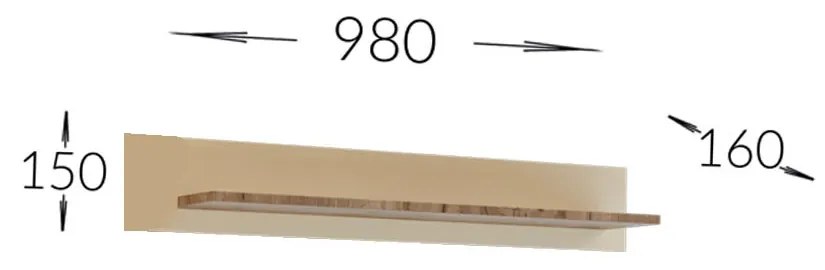 Σύνθεση τηλεόρασης Lilu Μπεζ-Σκούρο Δρυς 175x37x131cm