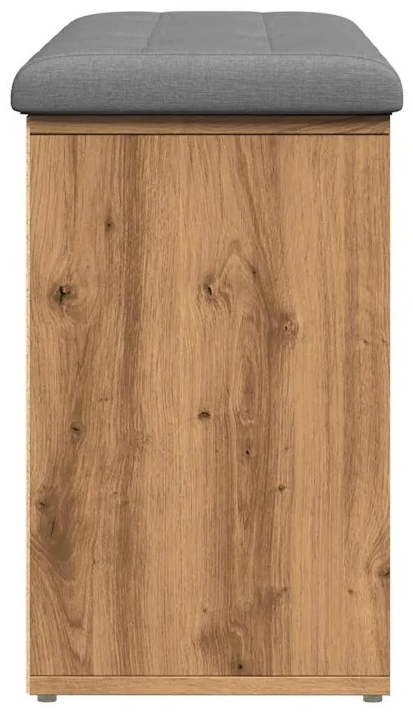 Πάγκος παπουτσιών Artisan Oak 102x32x50 cm Κατασκευασμένο ξύλο - Καφέ