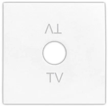 Πλακίδιο Πρίζας Τηλεόρασης ΤV Lumen-15-0710-Λευκό 15-0710