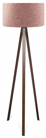 Φωτιστικό Δαπέδου Rosling Mdf/Ύφασμα Pvc Καρυδί-Dusty Rose 38x38x140 GP029-0001,18 Megapap-GP029-0001,18-Ροζ GP029-0001,18
